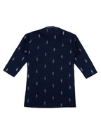 Joban Fashion Kids Island Traditional Ethnic Wear with Silk Sequence Embroidery Kurta and Pyjama Set - Blue | Grocsy