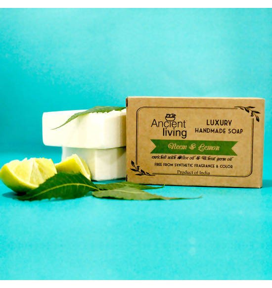 Ancient Living Neem & Lemon Luxury Handmade Soap | Grocsy
