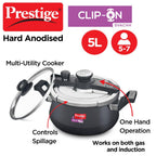 Prestige Clip On Hard Anodised Pressure Cooker | Grocsy