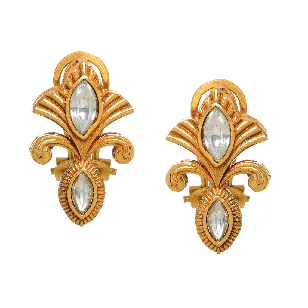 Golden Earrings (Gold) - Ruby Raang | Grocsy