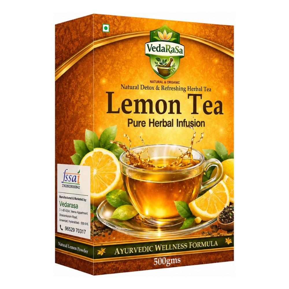 VedaRasa Premium Organic Lemon Instant Tea Premix Powder | Grocsy