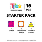 Kipa MagPlay 16 Magnetic Tiles and Blocks 16 pcs Starter Pack Building Educational Toys for Kids | Grocsy