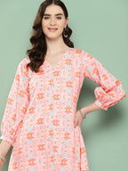 Ahalyaa Women's Traditional Wear Co-ods - Pink | Grocsy