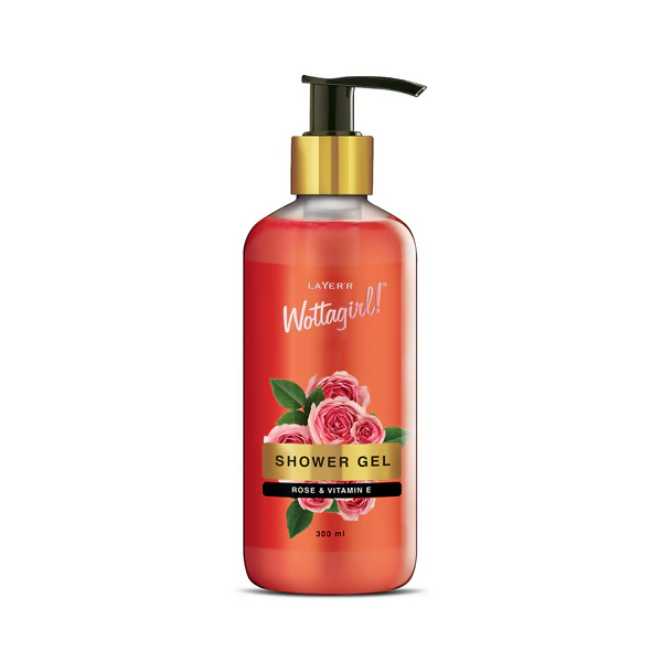 Layerr Wottagirl Rose & Vitamin E Shower Gel | Grocsy