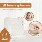 Mother Sparsh Milky Soft Baby Bathing Soap Bar For Hypoallergenic pH 5.5, Tear-Free Formulation, Prevents Dryness | Grocsy