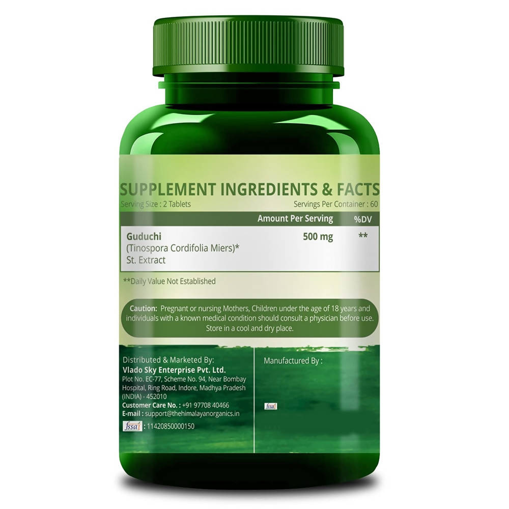 Himalayan Organics Giloy Extract 500 mg Tablets | Grocsy
