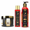 Aegte Hair Care Kit (Onion Oil, Shampoo & Keralution Hair Mask) | Grocsy