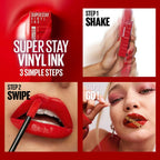 Maybelline New York Super Stay Vinyl Ink Liquid Lipstick, Instant Shine Lasts Up To 16H - 20 Coy | Grocsy