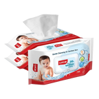 LuvLap Paraben Free 99% Pure Water Nourishing Baby Wipes, with Fliptop Lid | Grocsy