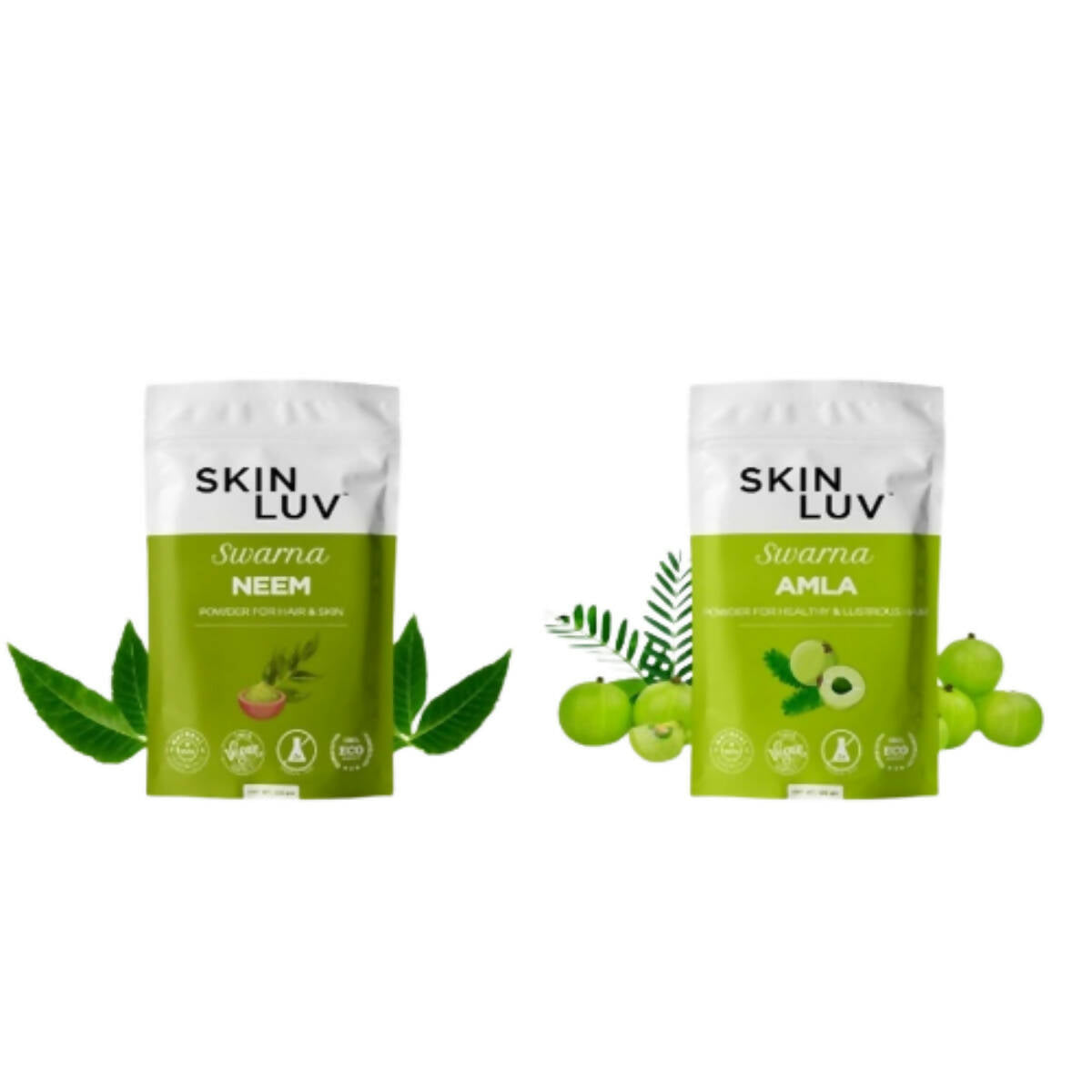 SkinLuv Swarna Neem Powder And Amla Powder Combo | Grocsy