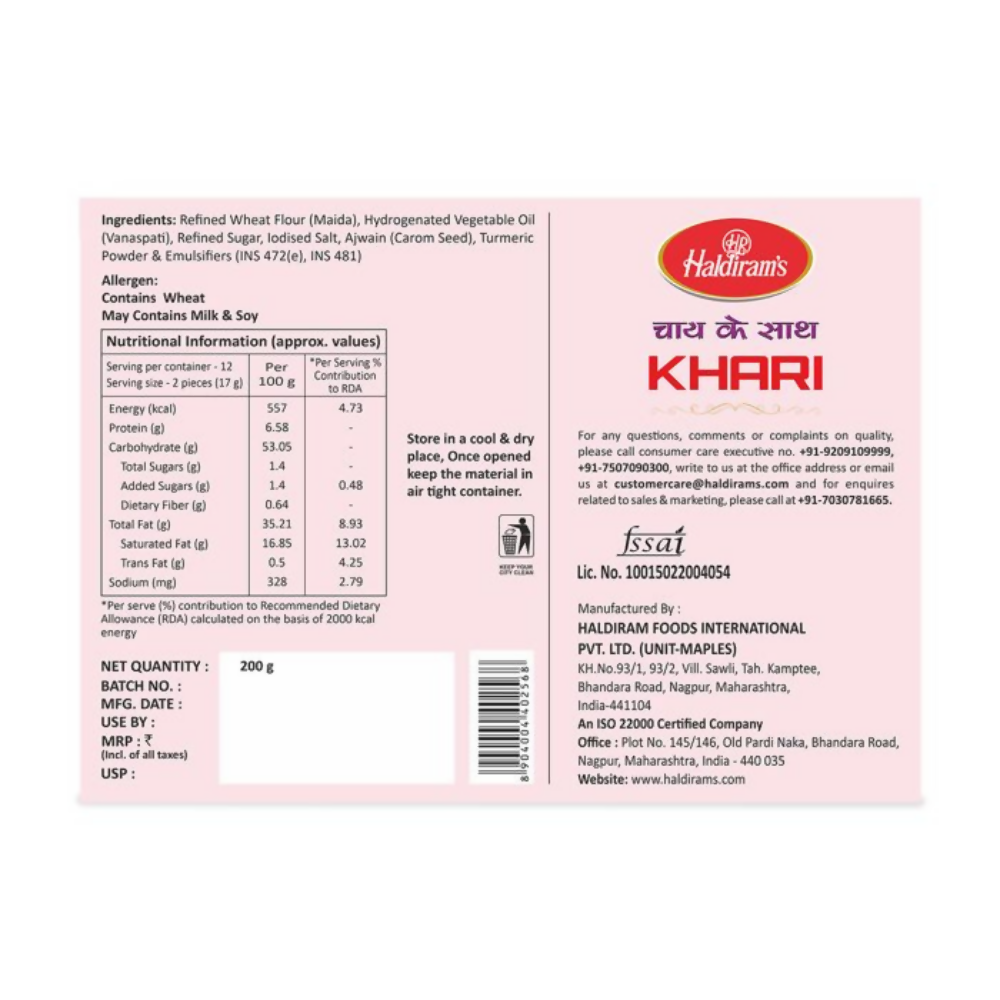 Haldiram's Khari | Grocsy
