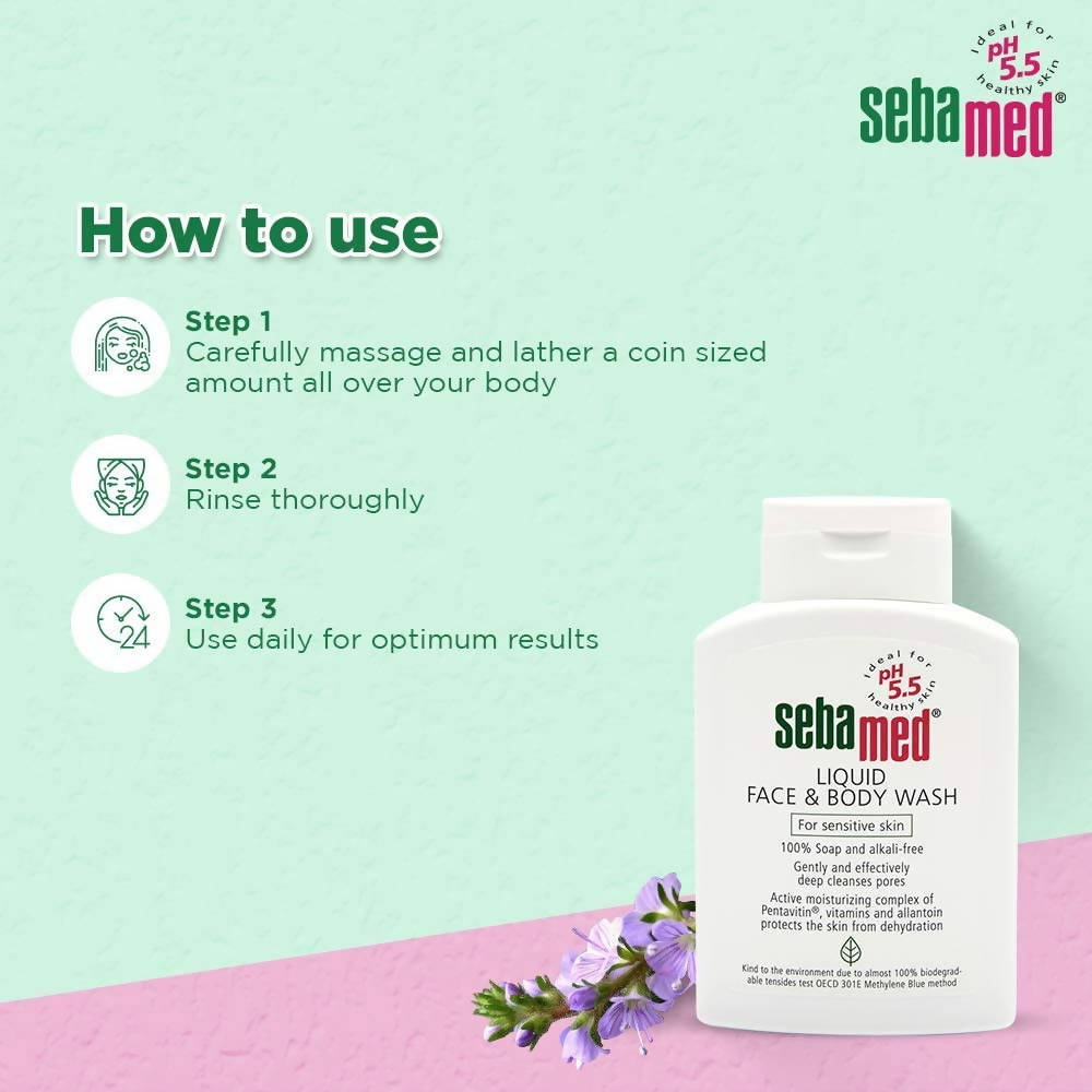 Sebamed Liquid Face And Body Wash | Grocsy