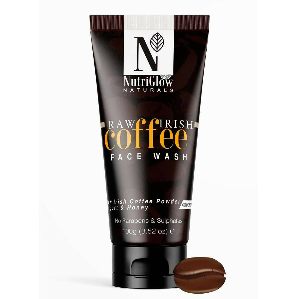NutriGlow NATURAL'S Coffee Face Cleanser with Yogurt & Honey for Blackhead Removal Face Wash | Grocsy