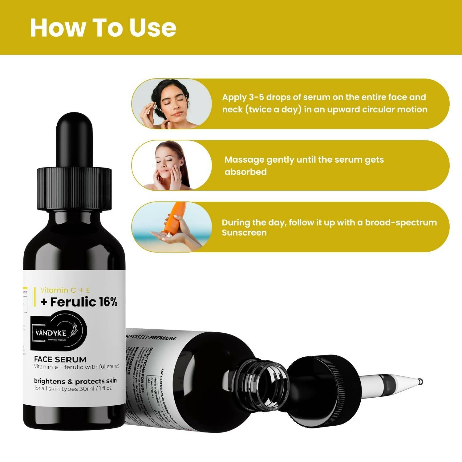 Vandyke Vitamin C + E + Ferulic 16% Face Serum | Grocsy