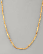 VOJ Women Gold-Polished Pipe Chain | Grocsy