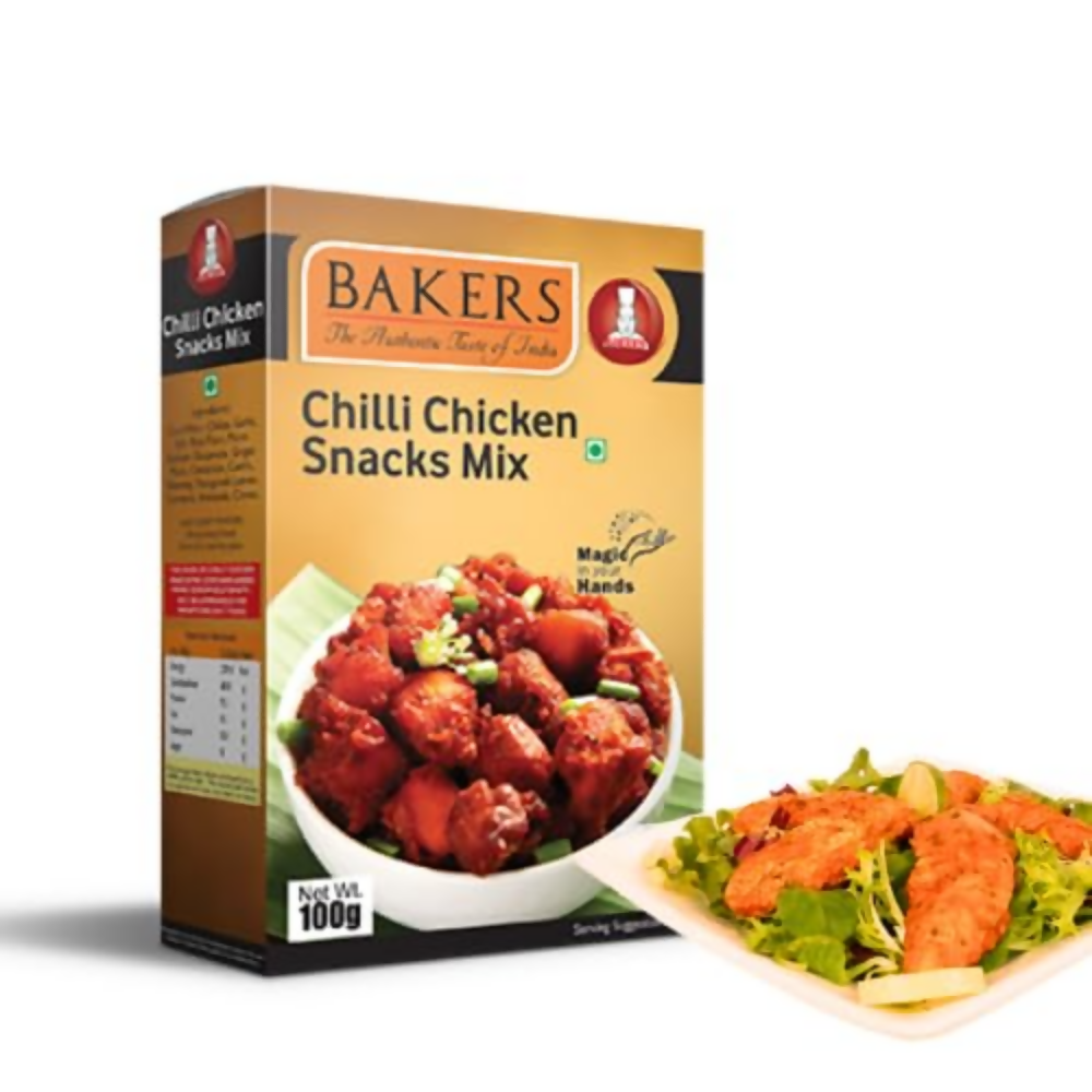BAKERS Fried Rice Mix ,Butter Chicken Masala ,Chilli Chicken Masala Mix ,Chicken Lollypop | Grocsy
