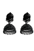 Tehzeeb Creations Black Colour Earrings Jhumki Style | Grocsy