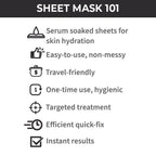 Nykaa Skin Secrets Exotic Indulgence Black Mud + Aloe Vera Sheet Mask For Purified & Hydrated Skin | Grocsy