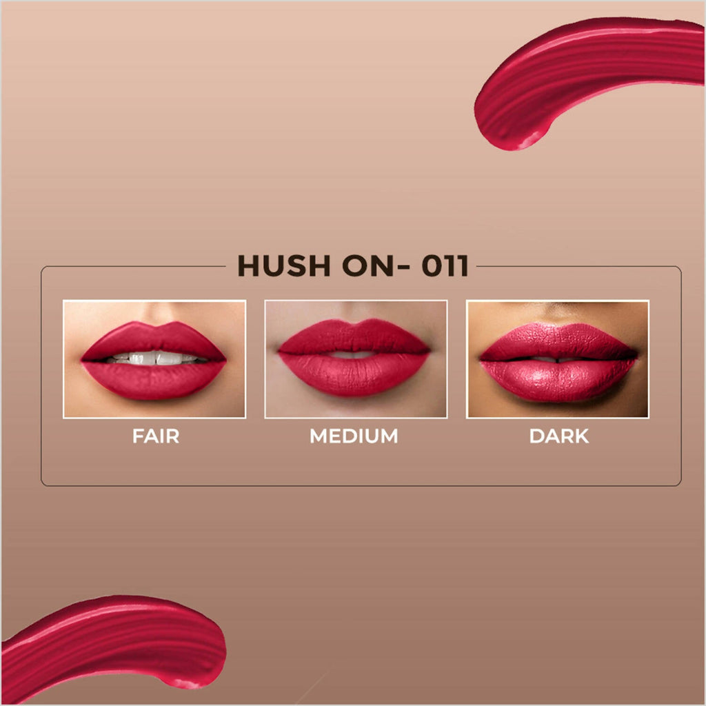 Colorbar Powerkiss Vegan Matte Lipcolor- Hush On | Grocsy