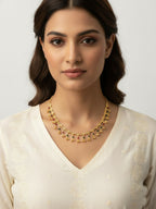 NVR Women Gold Plated Multicolour Minimal chain | Grocsy