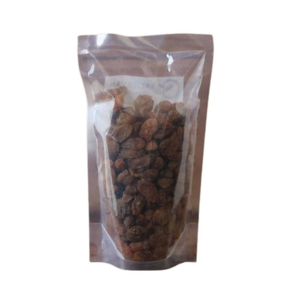 Satjeevan Organic Golden Munakka Raisins | Grocsy