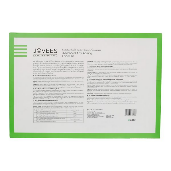 Jovees Professional Advanced Anti Ageing Facial Kit | Grocsy