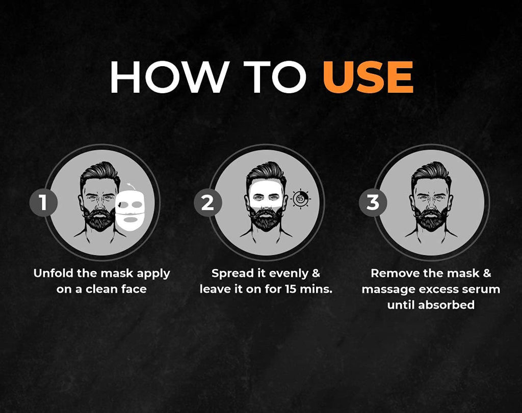 Beardo Night Shot Vitamin C Sheet Masks | Grocsy
