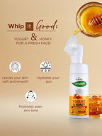 VI-JOHN Prakritik Yogurt & Honey geling Face wash Restores glow, Made With 100% Natural Bio Actives | Grocsy