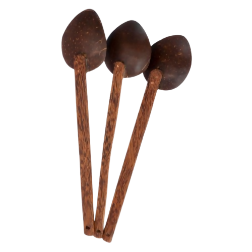 Thenga Coconut Shell Large Cooking Spoon Sets | Grocsy