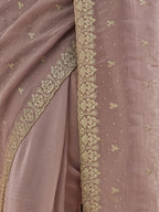 kasee Embellished Embroidered Pure Silk Saree | Grocsy