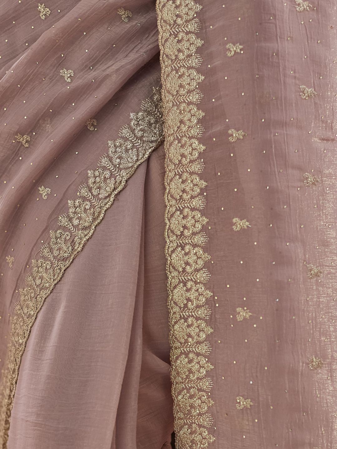 kasee Embellished Embroidered Pure Silk Saree | Grocsy