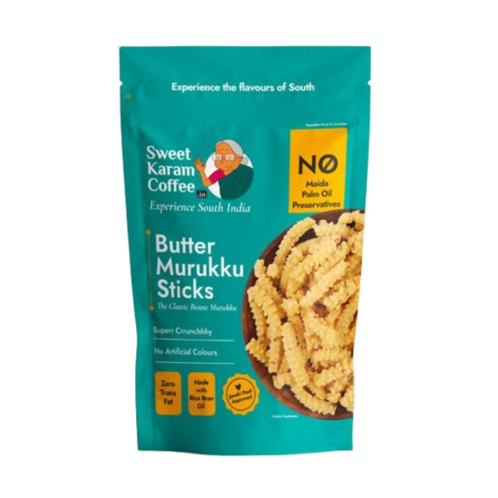 Sweet Karam Coffee Butter Murukku (Benne Murukku) | Grocsy