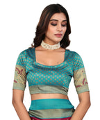 Vamika Purple Printed Art Silk Saree | Grocsy