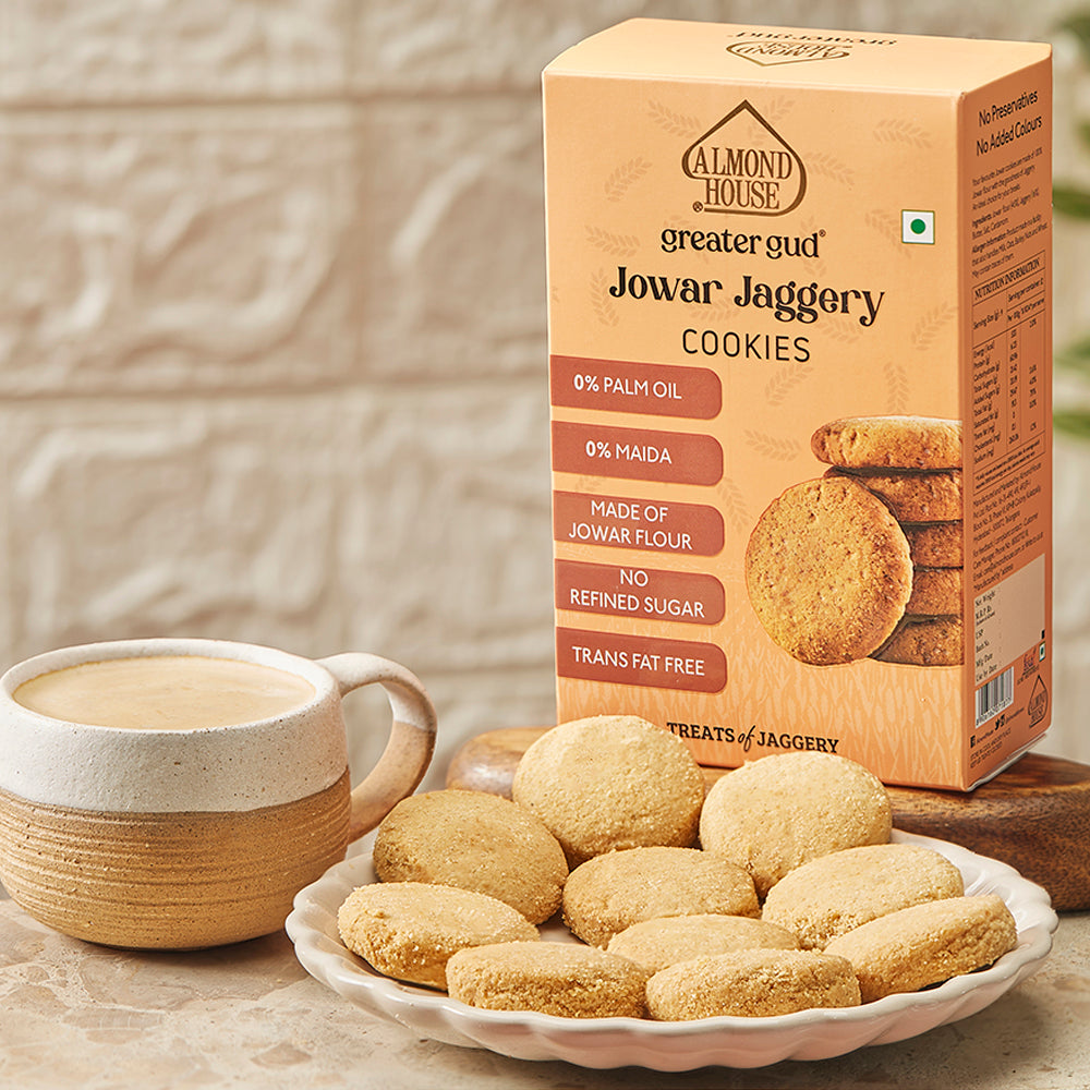 Almond House Jowar Jaggery Cookies | Grocsy