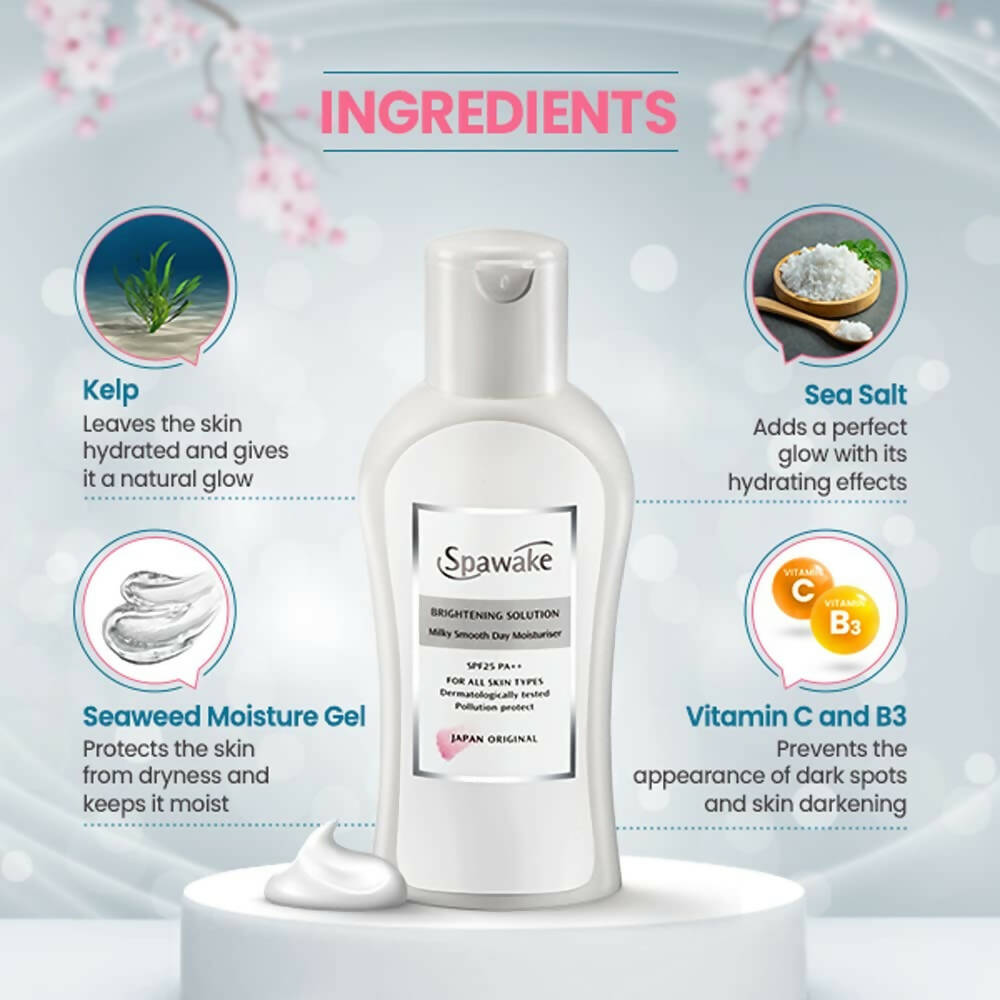 Spawake Brightening Solution Milky Smooth Day Moisturiser | Grocsy
