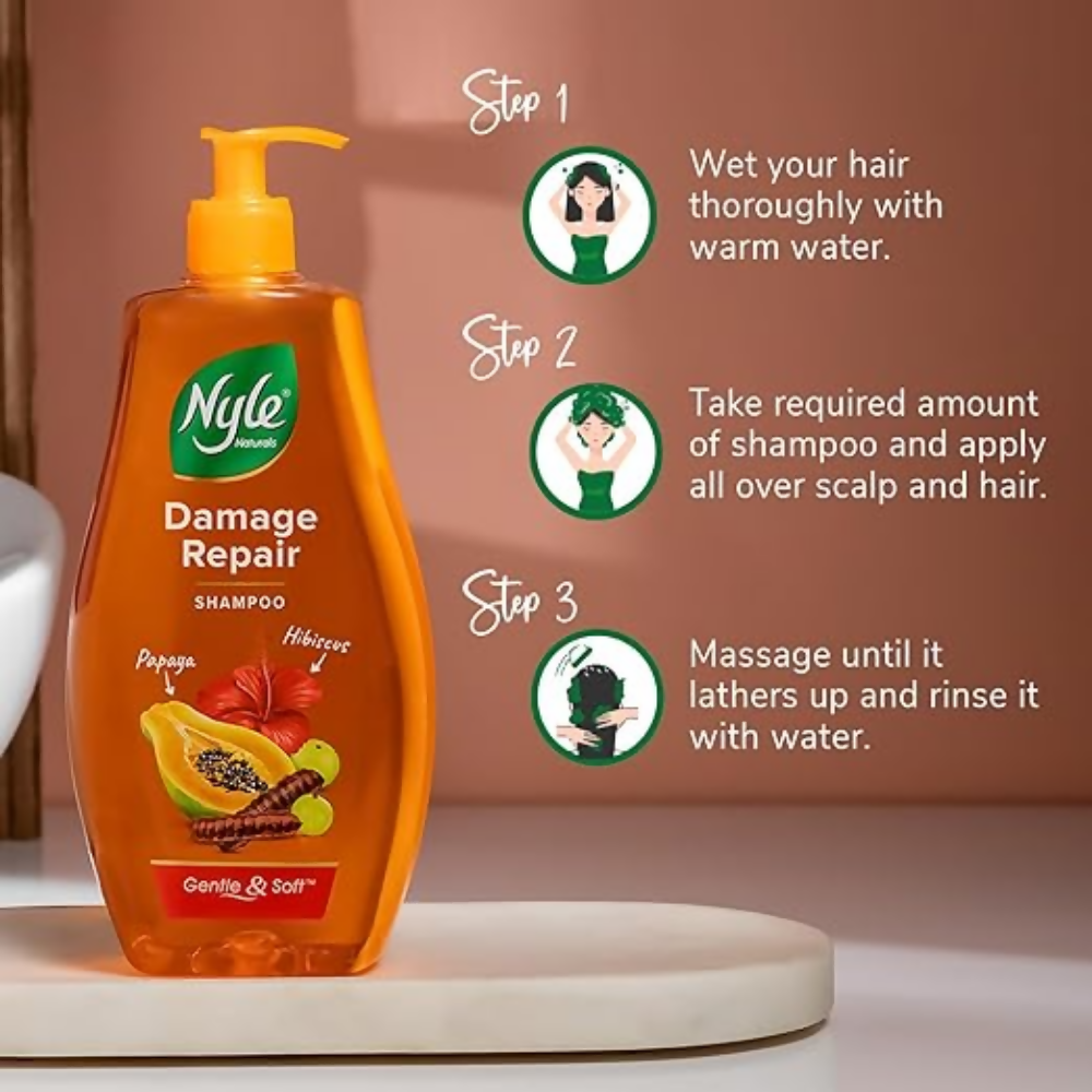 Nyle Naturals Damage Repair Anti Hairfall Shampoo | Grocsy