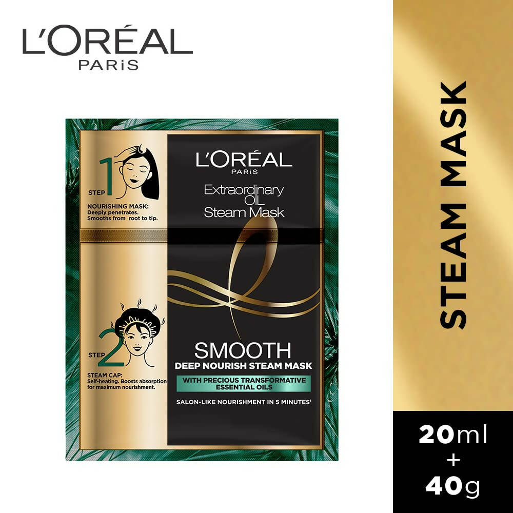 L'Oreal Paris Extraordinary Oil Smooth & Deep Nourishing Steam Mask | Grocsy