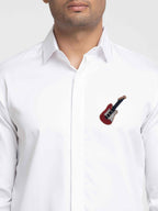 Guitar Embroidery Shirt by Hilo Design | Grocsy
