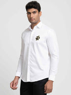 Chip Shaped Embroidery Shirt by Hilo Design | Grocsy