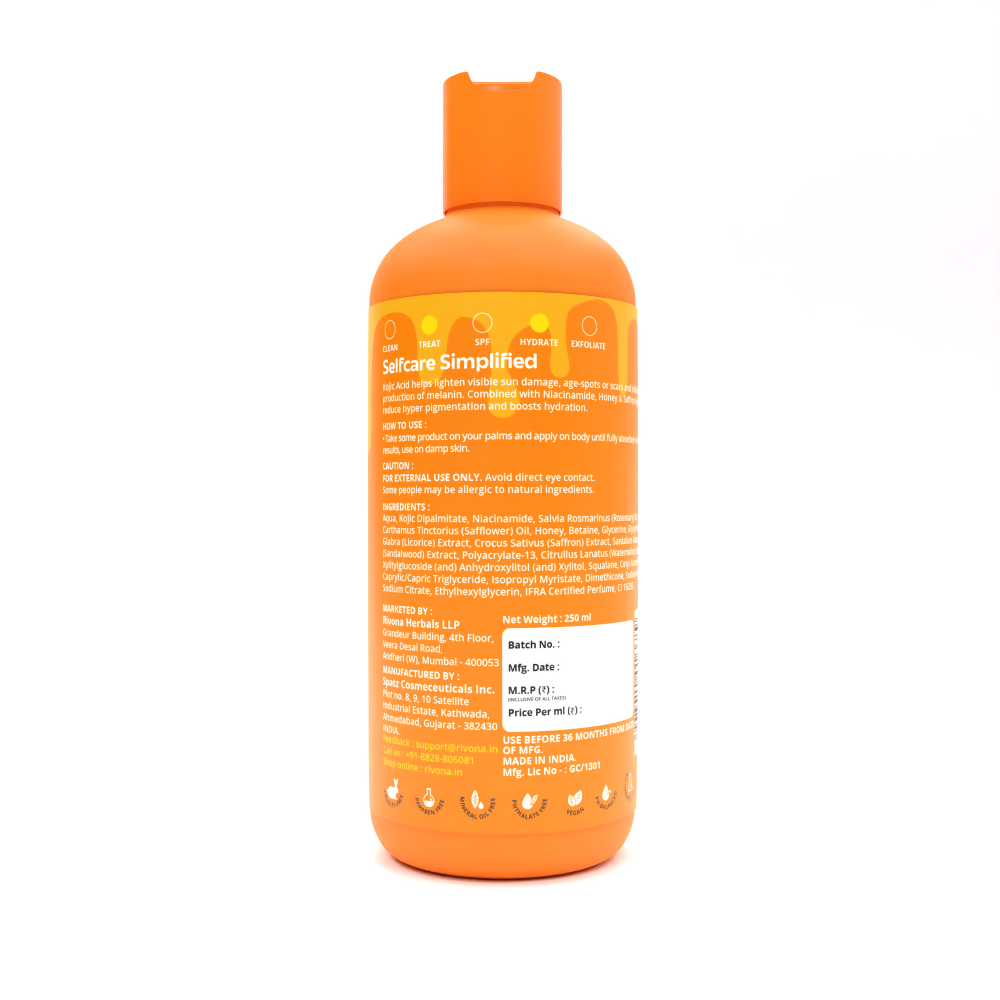 Rivona Naturals Honey & Saffron Lotion | Grocsy