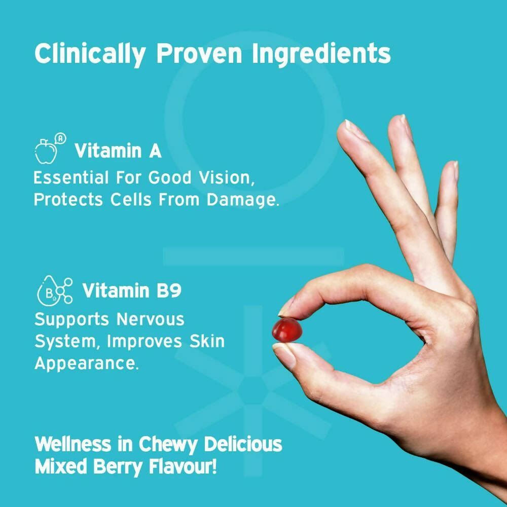Nutriburst Health & Vitality Gummies With Multi-Vitamins | Grocsy