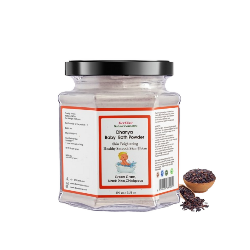 DevElixir Baby Bath Powder Skin Brighten & Polishing Dhanya Ubtan | Grocsy
