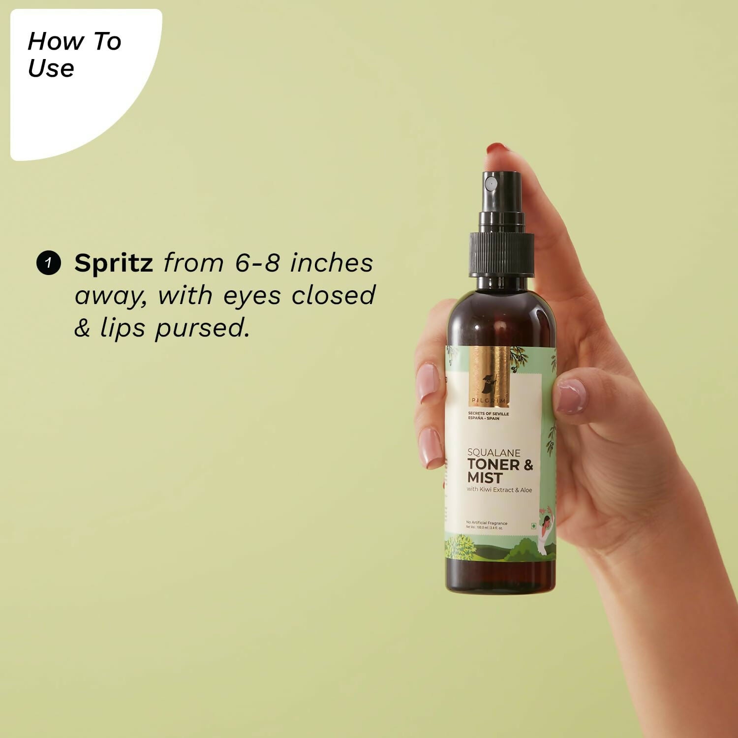 Pilgrim Spanish Face Toner For Glowing Skin, Refreshes & Hydrates Skin, Open Pores Tightening, Acne Prone Skin | Grocsy