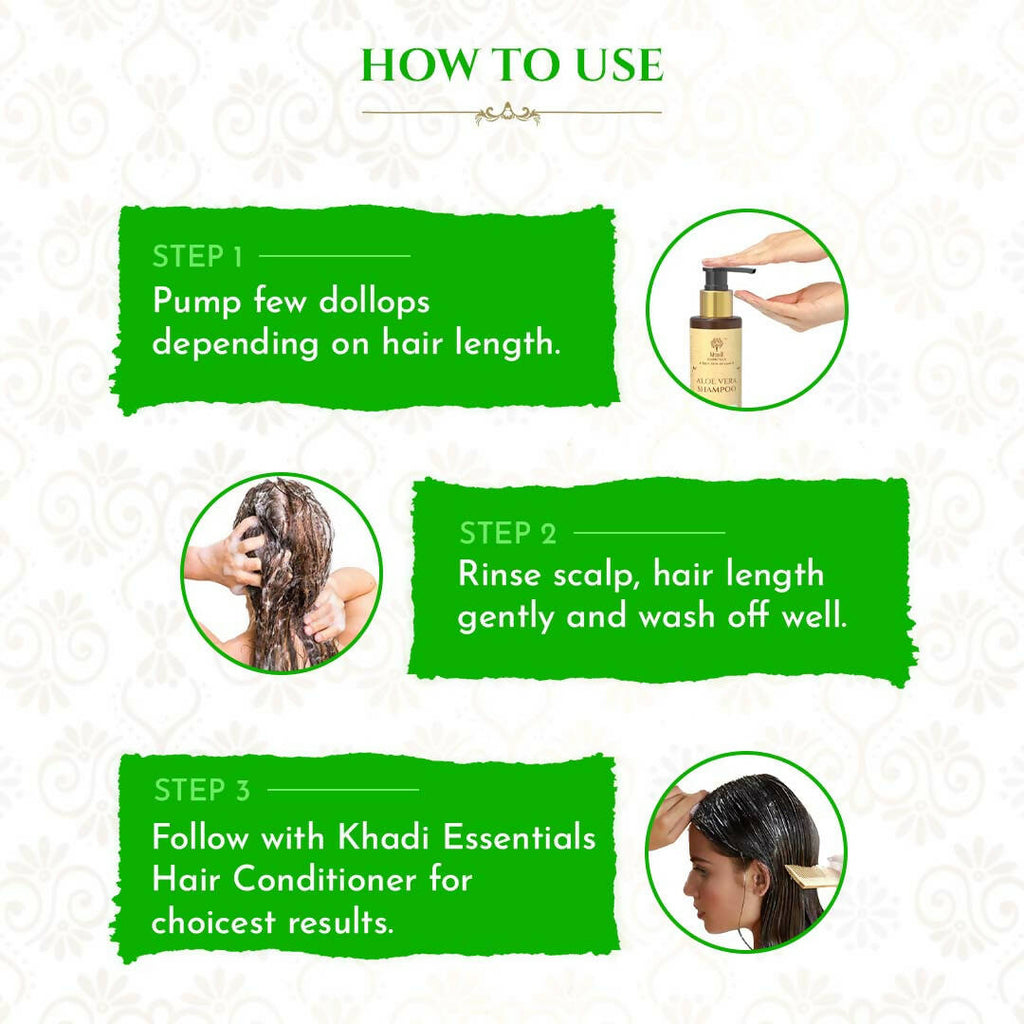 Khadi Essentials Aloe Vera Shampoo | Grocsy
