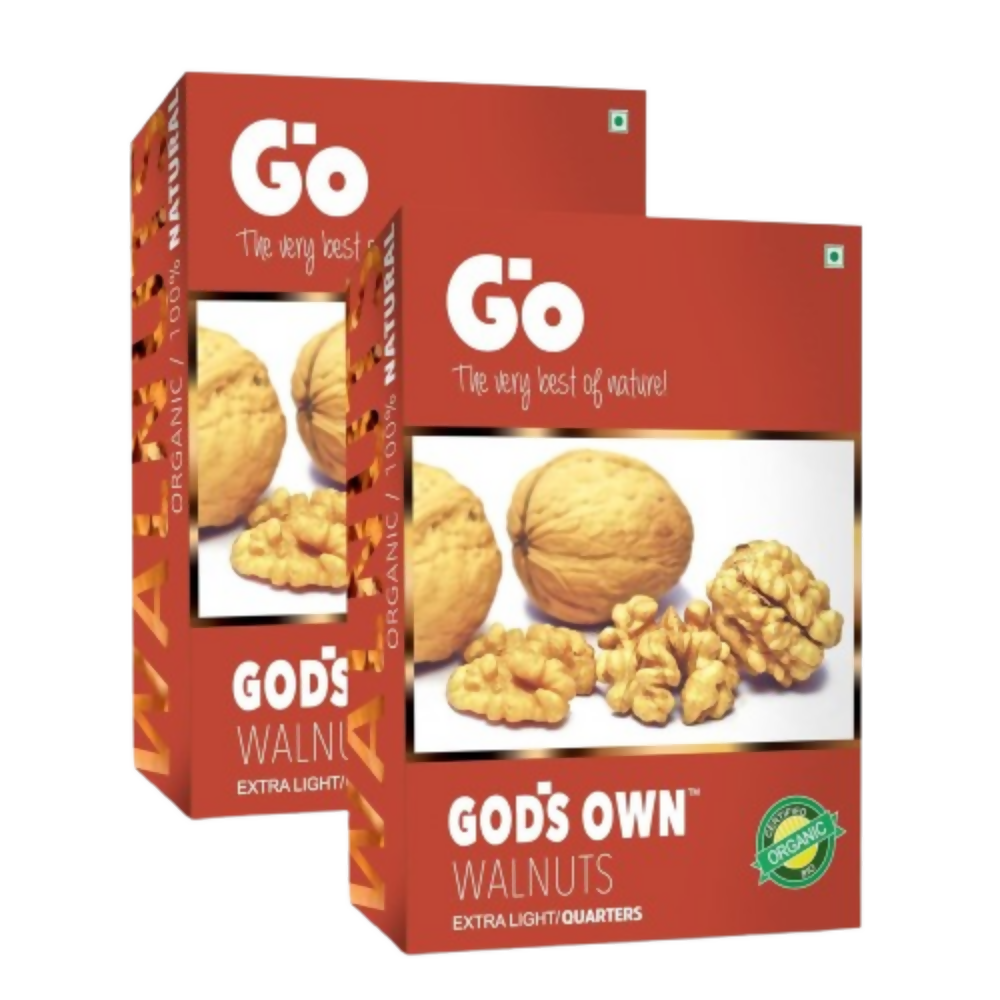 Go Organic Walnuts Kernels Extra Light/Quarters | Grocsy