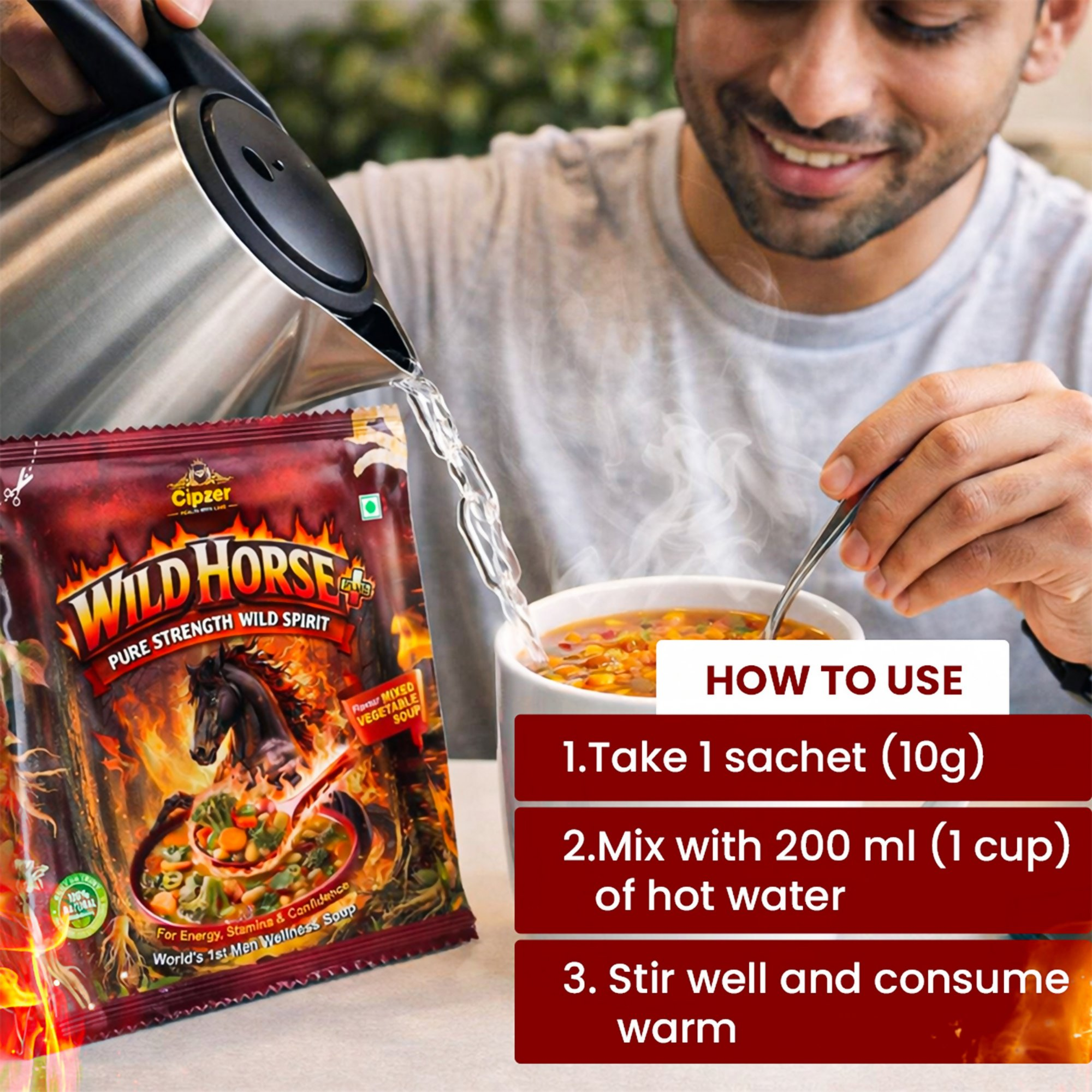 Cipzer Wild Horse Plus Mixed Vegetable Wellness Soup | Grocsy