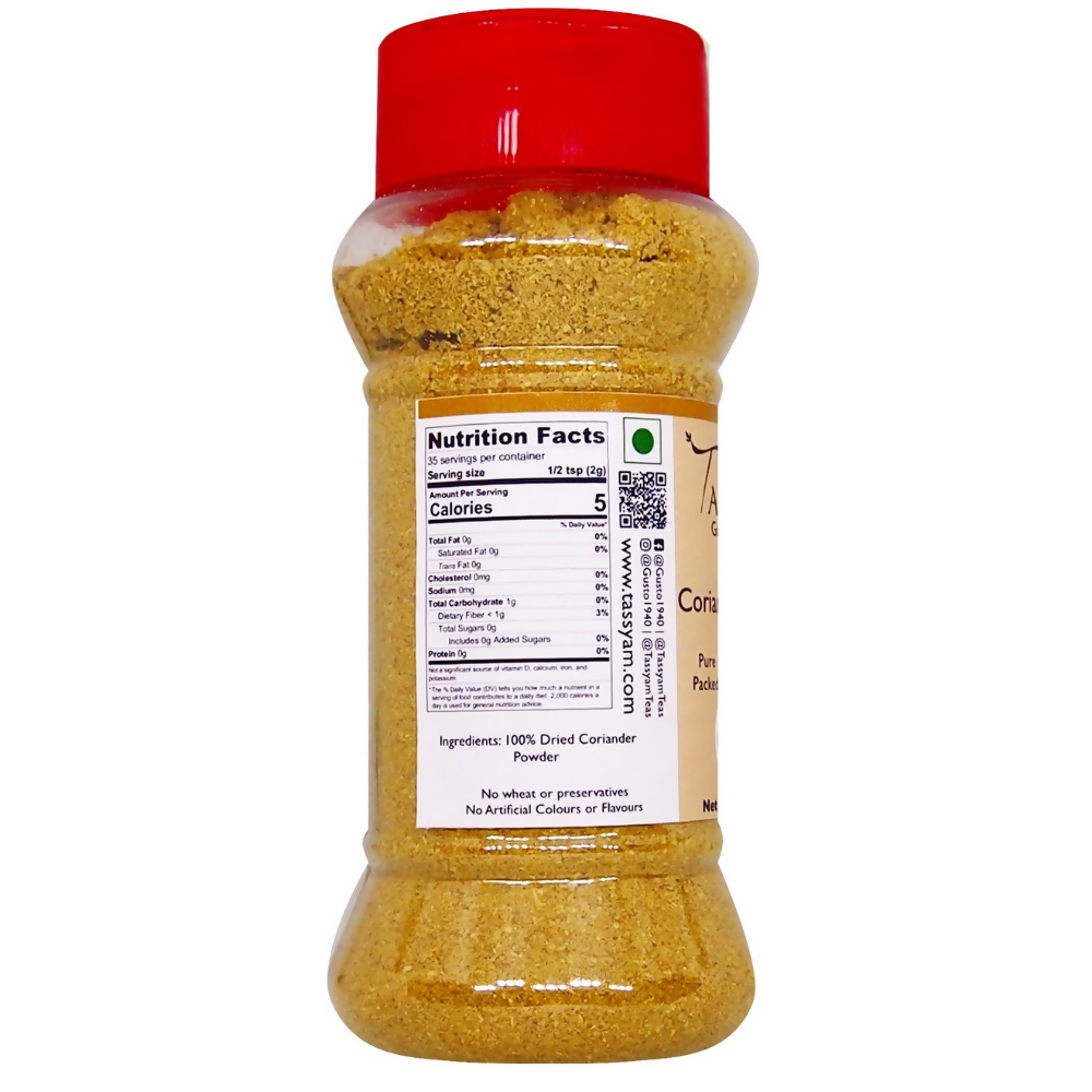 Tassyam Organics Coriander Powder | Grocsy