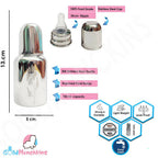 Goodmunchkins Stainless Steel Baby Feeding Bottle 304 Grade for Infants/Toddlers with Bottle Cleaning Brush-150ml | Grocsy