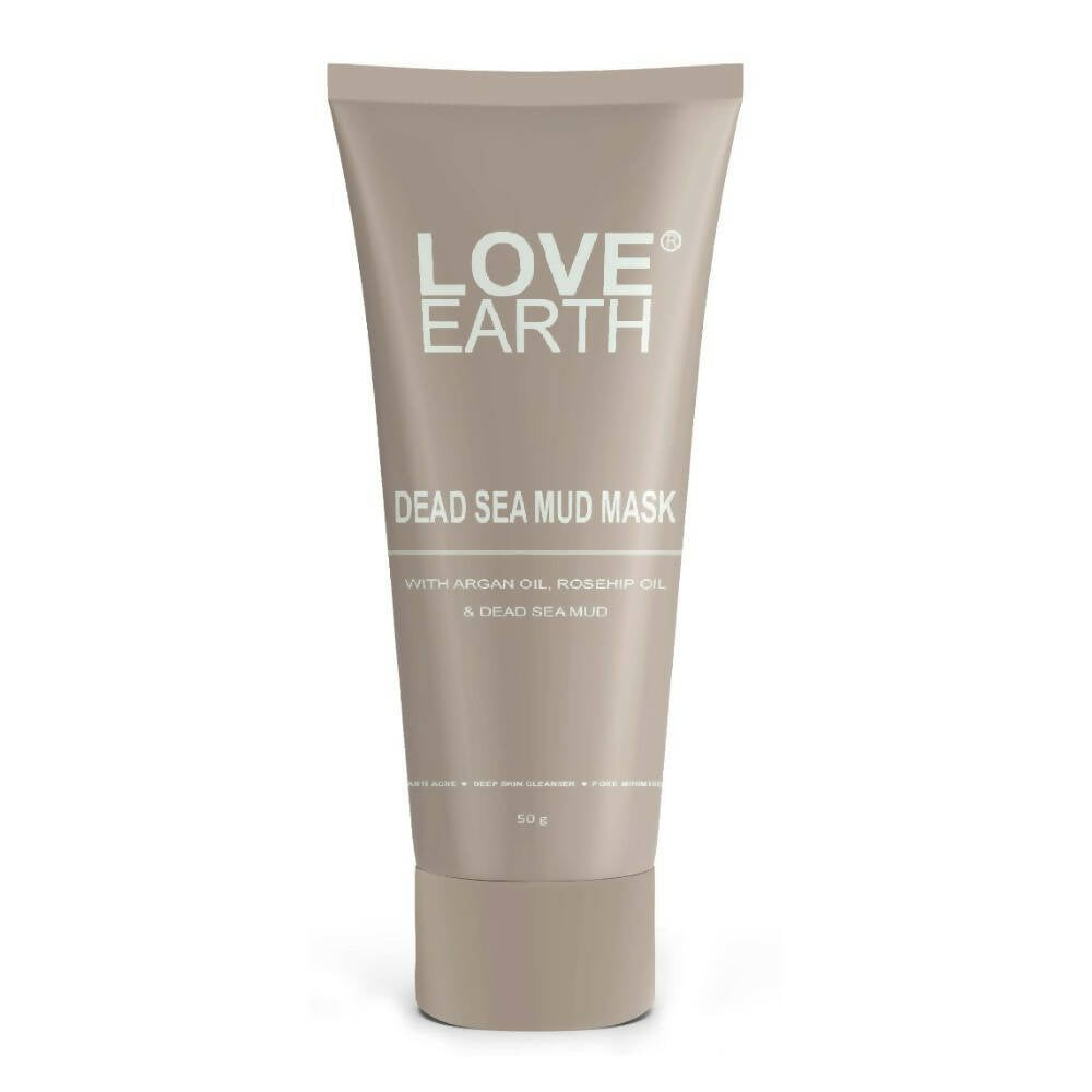 Love Earth Dead Sea Mud Mask with Argan Oil and Rosehip Oil | Grocsy
