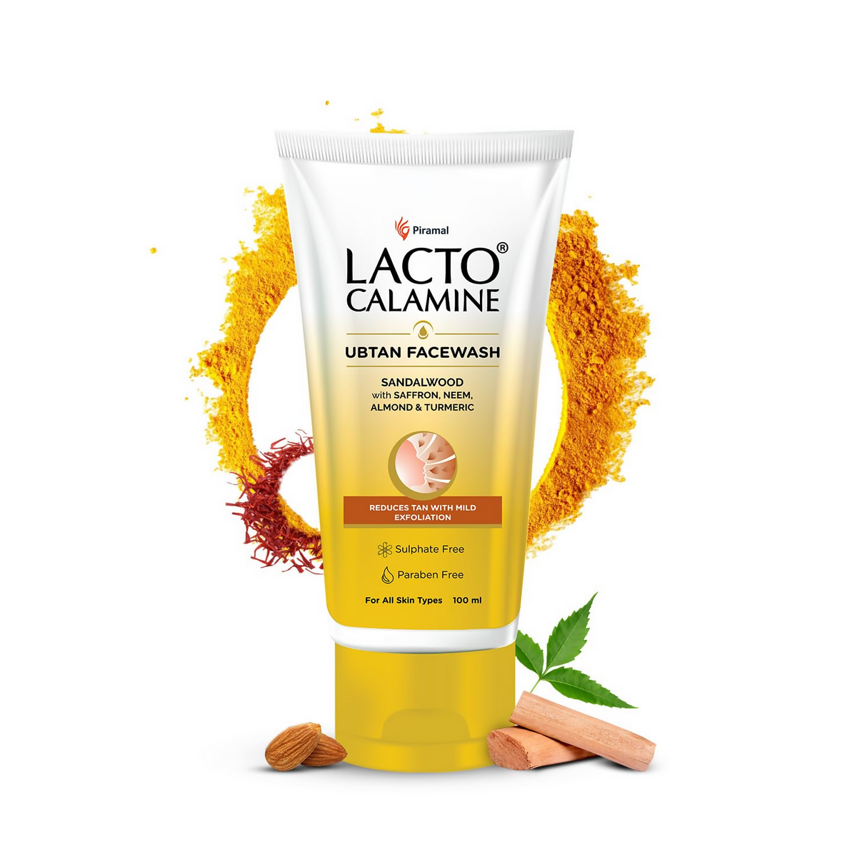 Lacto Calamine Ubtan Face Wash for Glowing Skin | Grocsy